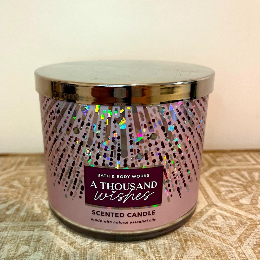 Bath & Body Works Candle- A Thousand Wishes